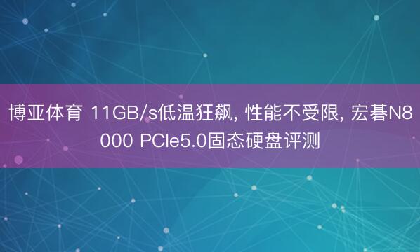 博亚体育 11GB/s低温狂飙, 性能不受限, 宏碁N8000 PCIe5.0固态硬盘评测